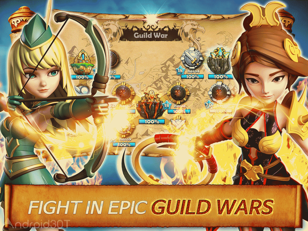 Hero sky: Epic guild wars 1.7.19 – بازی استراتژیک قهرمانان آسمان اندروید
