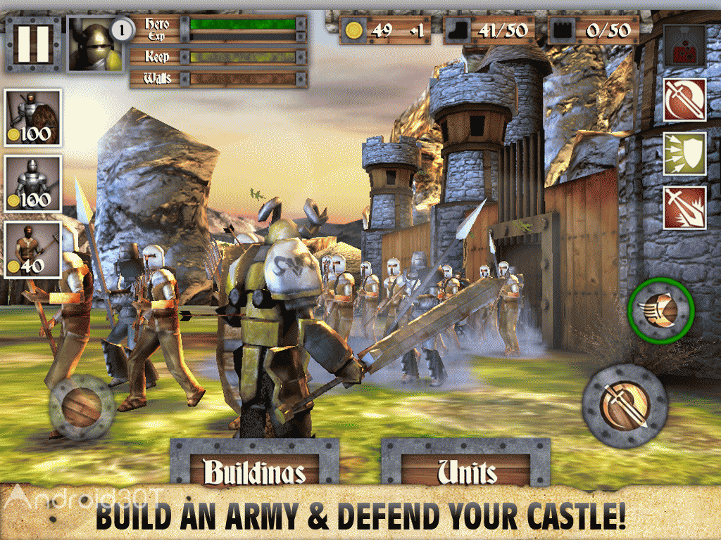 Heroes and Castles 2 1.01.03 – بازی قهرمانان و قلعه های 2 برای اندروید