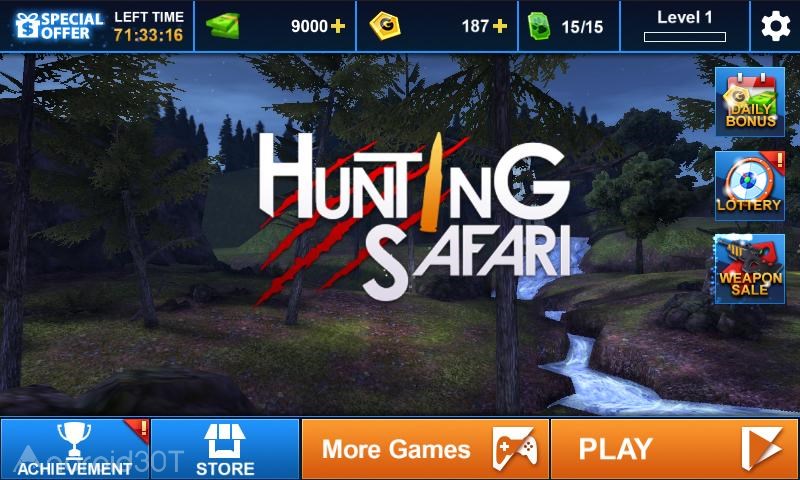 دانلود Hunting Safari 3D 1.4 – بازی سه بعدی شکار سافاری اندروید