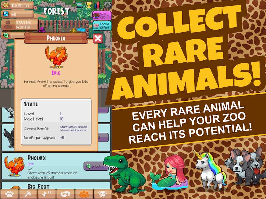 دانلود Idle Zoo Tycoon 1.2.3 – بازی شبیه سازی باغ وحش اندروید