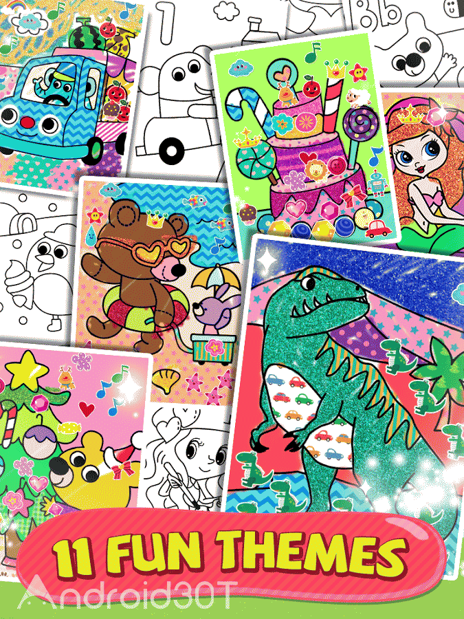 Kids Coloring Fun 14 – بازی کودکانه نقاشی و رنگ آمیزی اندروید