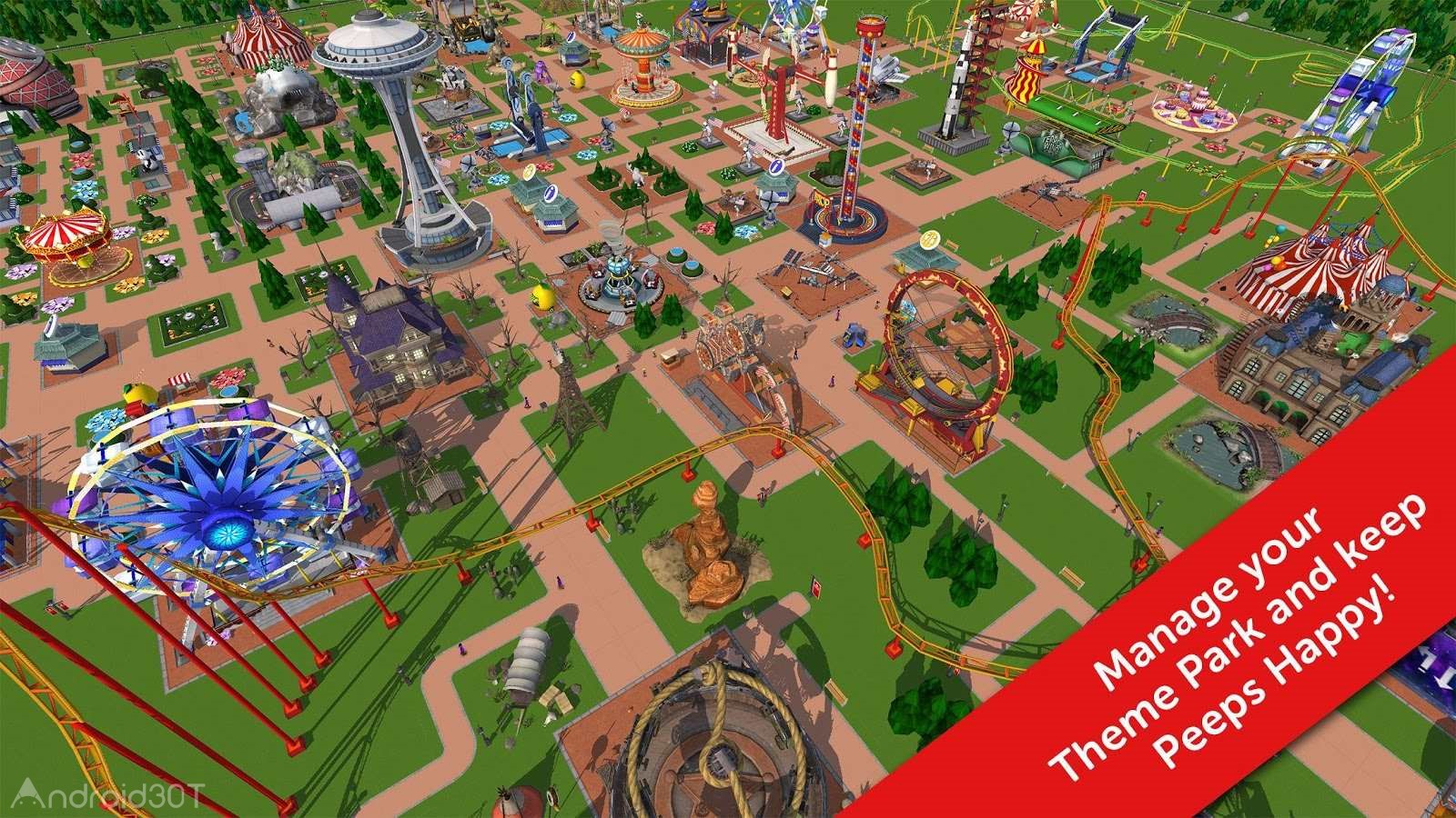 دانلود RollerCoaster Tycoon Touch 3.28.4 – بازی شبیه سازی شهر بازی جدید اندروید
