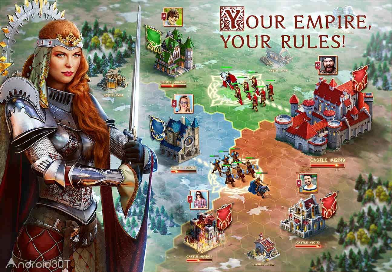 دانلود Throne: Kingdom at War 5.3.0.754 – بازی استراتژیکی تخت پادشاهی اندروید