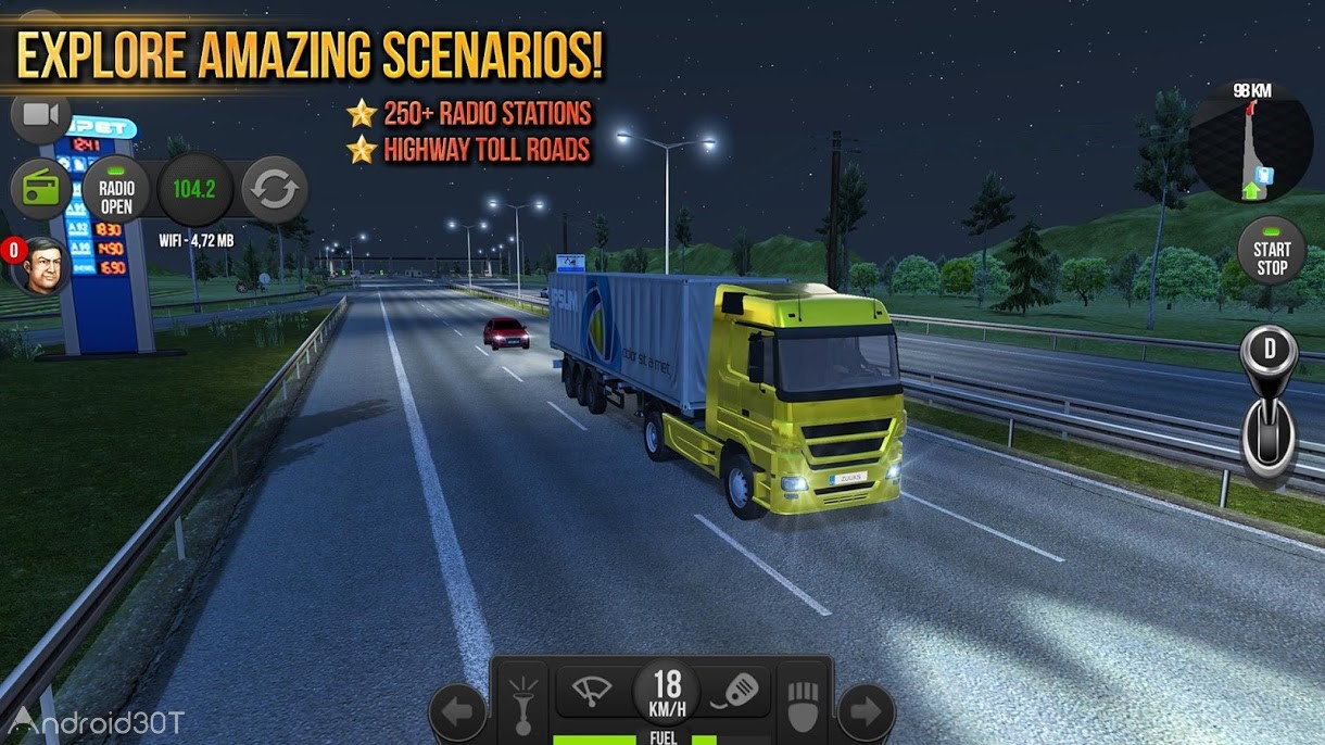 دانلود Truck Simulator : Europe 1.3.4 – بازی رانندگی با کامیون اندروید