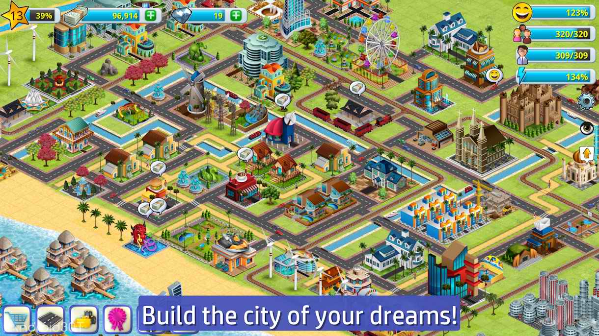 دانلود Tycoon Games: Village City – Island Sim Life 2 1.4.9 – بازی استراتژیک شهرسازی در جزیره اندروید