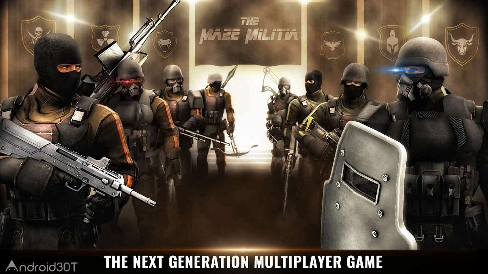 دانلود MazeMilitia: LAN Online Multiplayer Shooting Game 3.3 – بازی تفنگی آنلاین اندروید