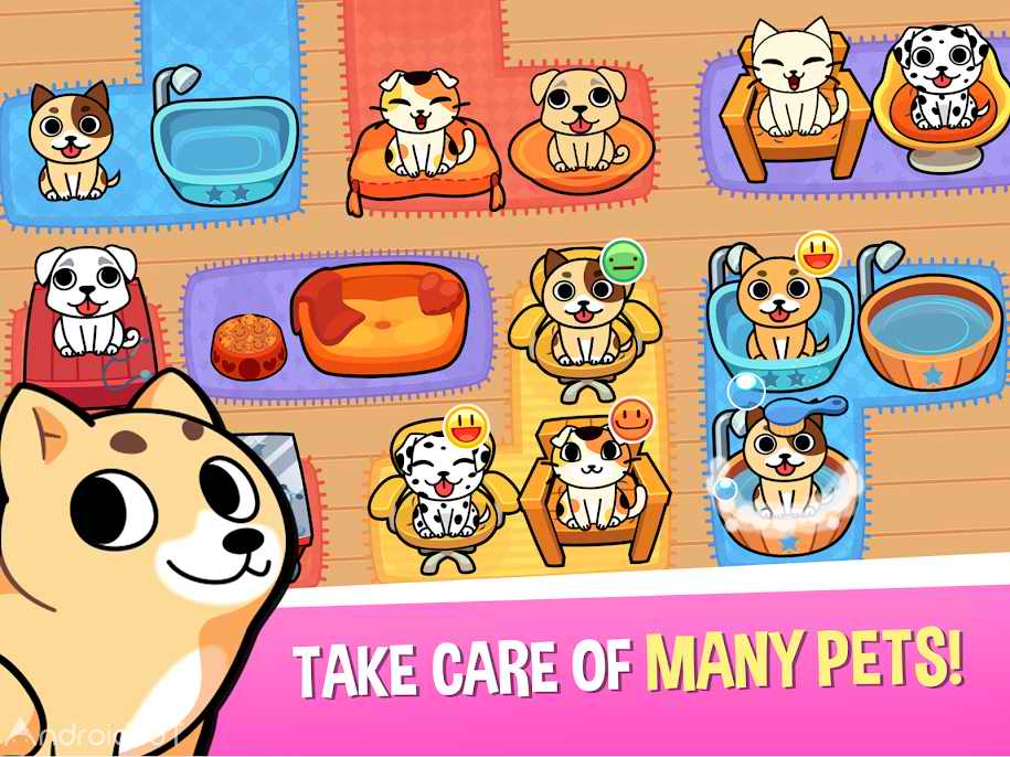 دانلود My Virtual Pet Shop – Cute Animal Care Game 1.5.1 – بازی نگهداری از حیوانات خانگی اندروید