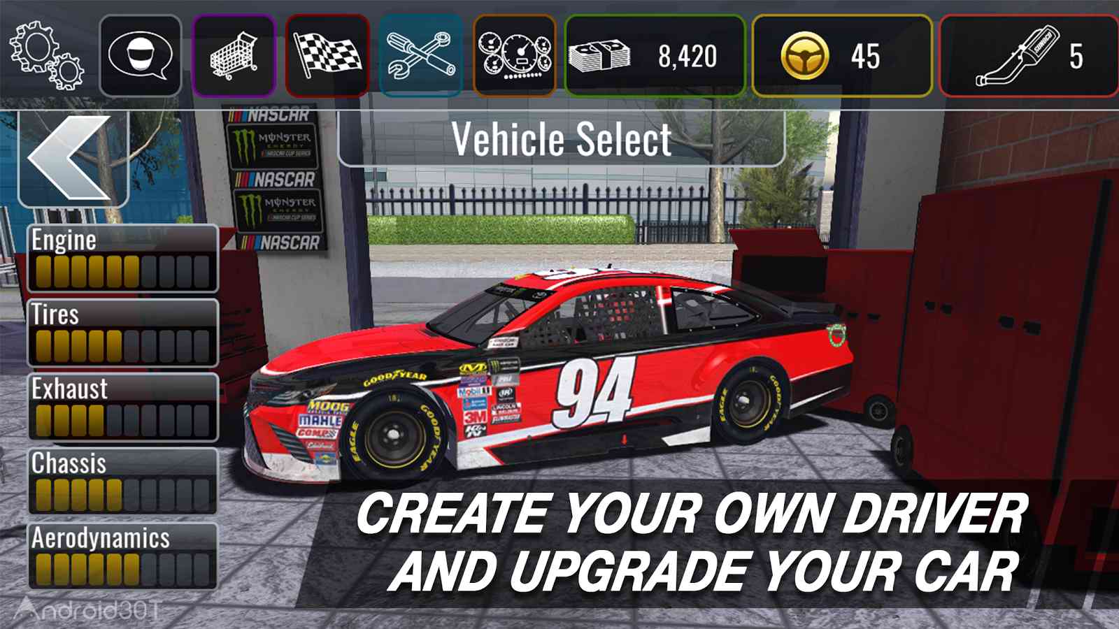 دانلود NASCAR Heat Mobile 4.2.9 – بازی مسابقات ماشین سواری اندروید