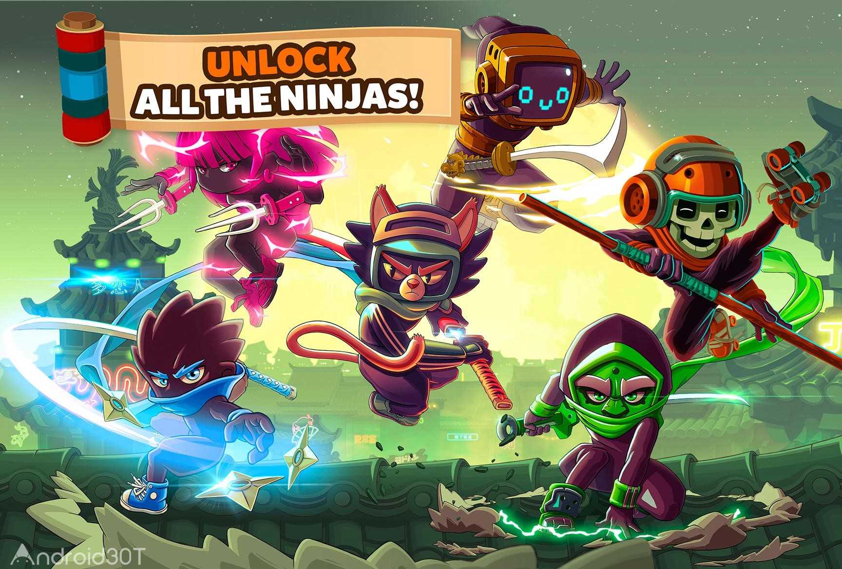 دانلود 1.7.6 Ninja Dash – بازی اکشن نینجای جنگجو اندروید