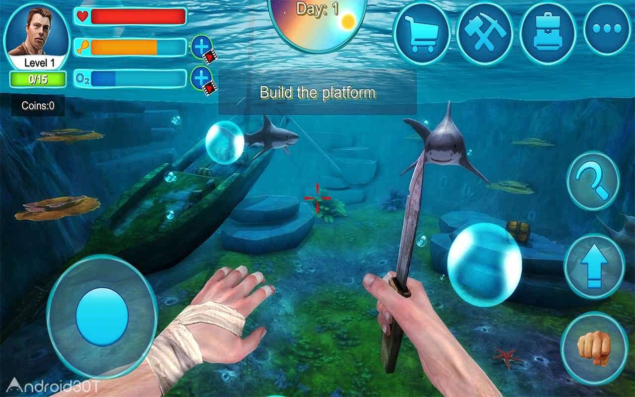 دانلود Ocean Survival 3D – 2 v2.8 – بازی شبیه سازی بقا در اقیانوس اندروید