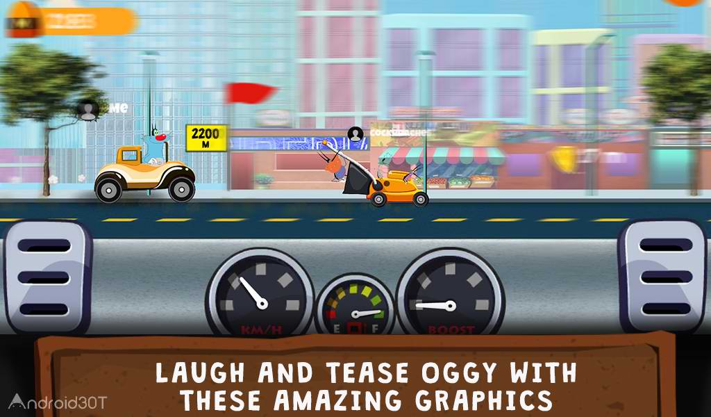 دانلود Oggy Go – World of Racing 1.0.33 – بازی رانندگی اوگی اندروید