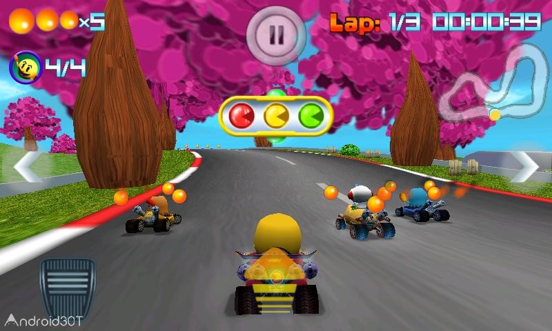 دانلود PAC-MAN Kart Rally by Namco 1.3.5 – بازی کم حجم رالی پک من اندروید