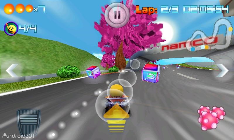 دانلود PAC-MAN Kart Rally by Namco 1.3.5 – بازی کم حجم رالی پک من اندروید