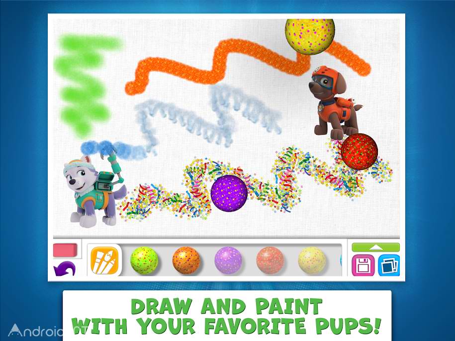 دانلود 1.0.0 PAW Patrol Draw & Play – بازی و رنگ آمیزی پاو پاترول اندروید