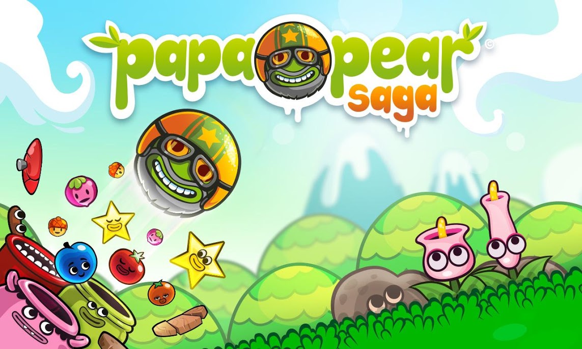 دانلود Papa Pear Saga 1.122.1 – بازی جذاب پرتاب گلابی اندروید