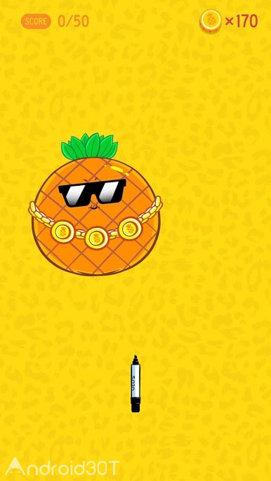 دانلود Pineapple Pen 1.5.1 – بازی آناناس و خودکار اندروید