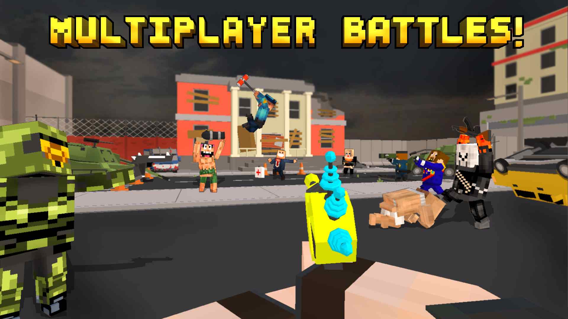دانلود 7.7 Pixel Fury: Multiplayer in 3D – بازی اکشن جنگ پیکسلی اندروید