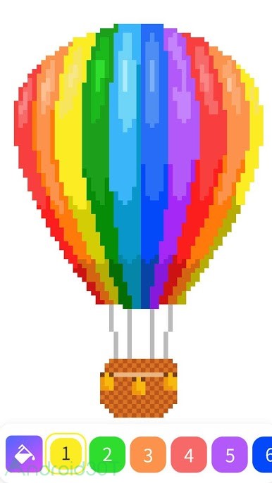دانلود Pixelz – Color by Number Pixel Art Coloring Book 1.9.3179 – بازی رنگ آمیزی پیکسلی اندروید
