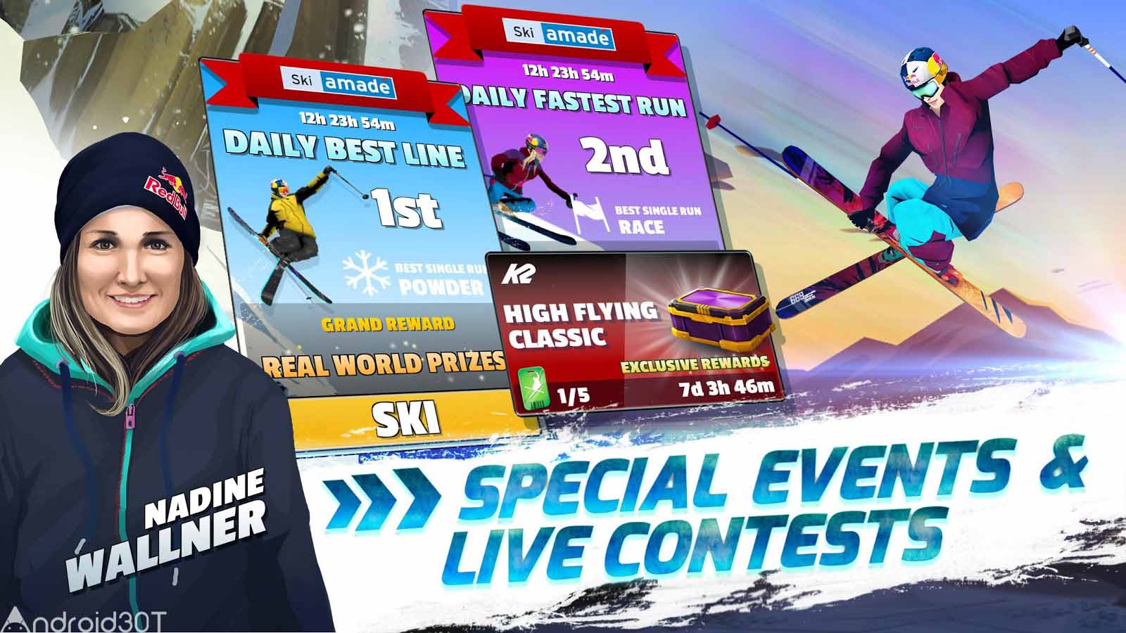 دانلود Red Bull Free Skiing 1.1 – بازی جذاب اسکی روی یخ اندروید