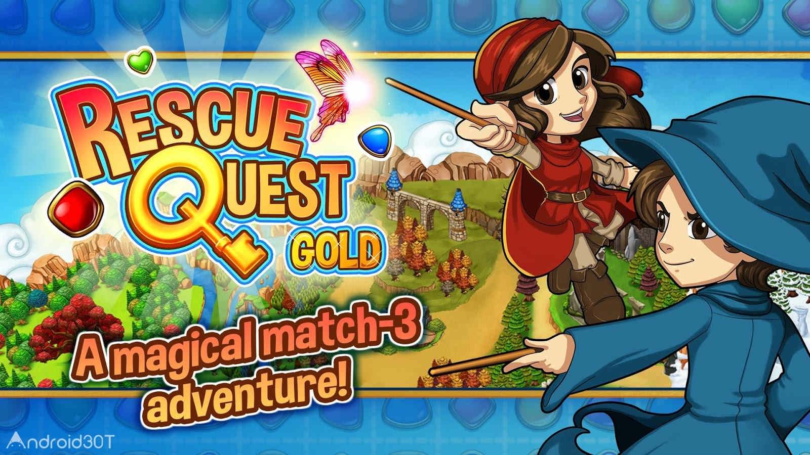 دانلود Rescue Quest Gold 1.0 – بازی جدید و پازلی تطبیق ساز اندروید