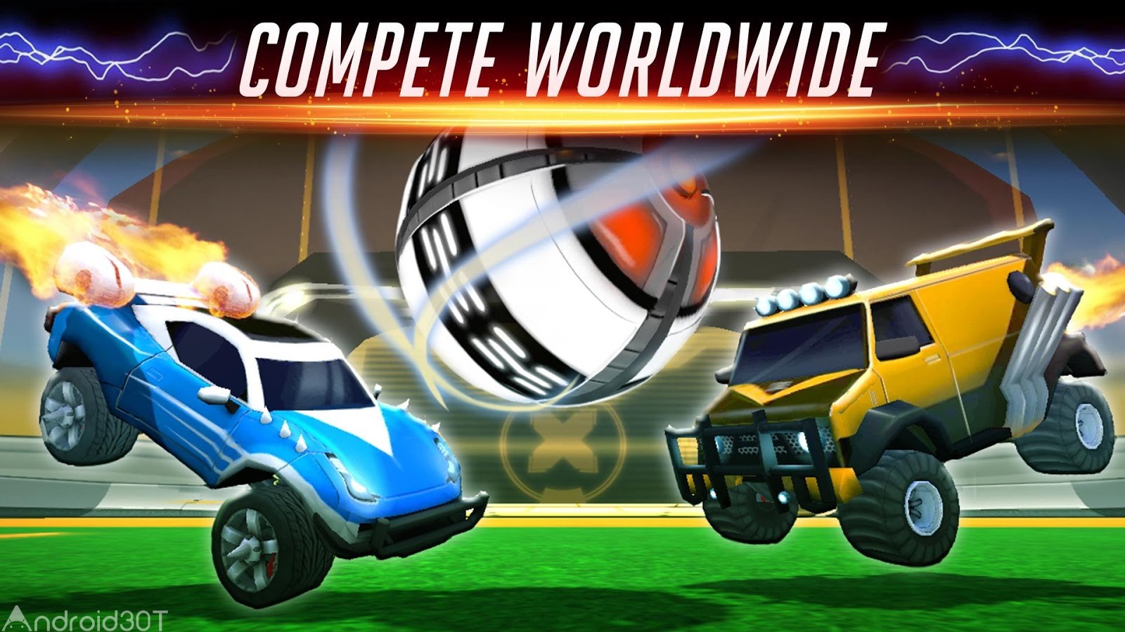 دانلود Rocketball: Championship Cup 1.1.1 – بازی جذاب فوتبال بازی کردن ماشین ها اندروید