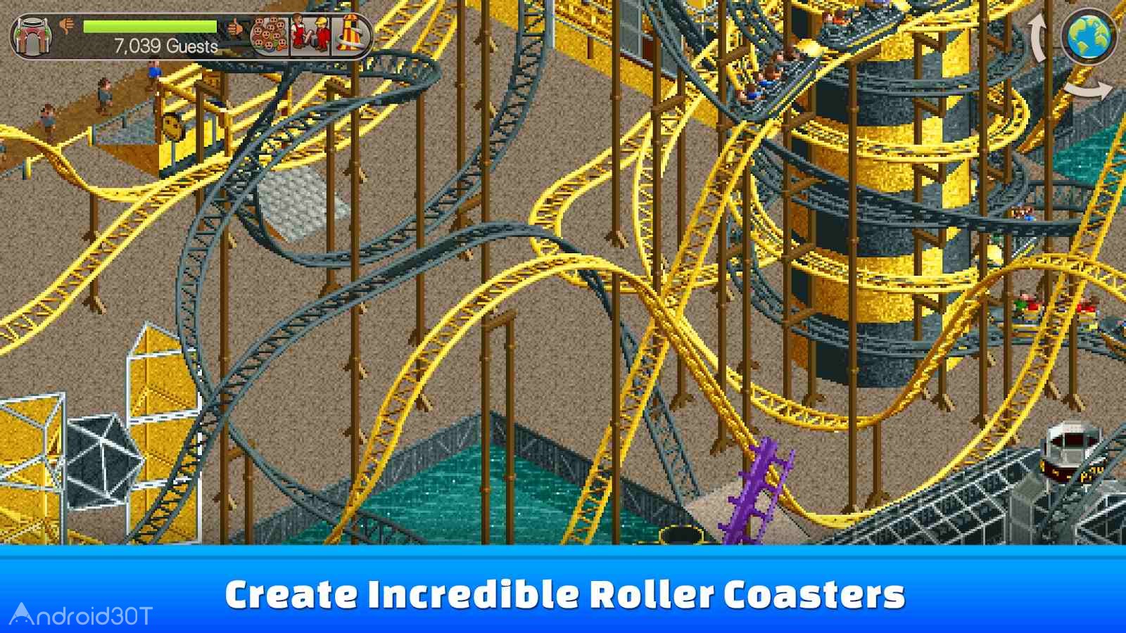 دانلود RollerCoaster Tycoon Classic 1.2.1.1712080 – بازی جذاب ساخت پارک اندروید