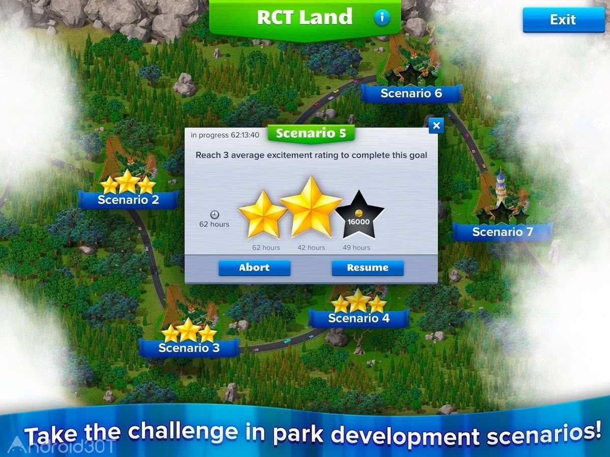 دانلود RollerCoaster Tycoon® 4 Mobile 1.13.5 – بازی شهربازی برای اندروید