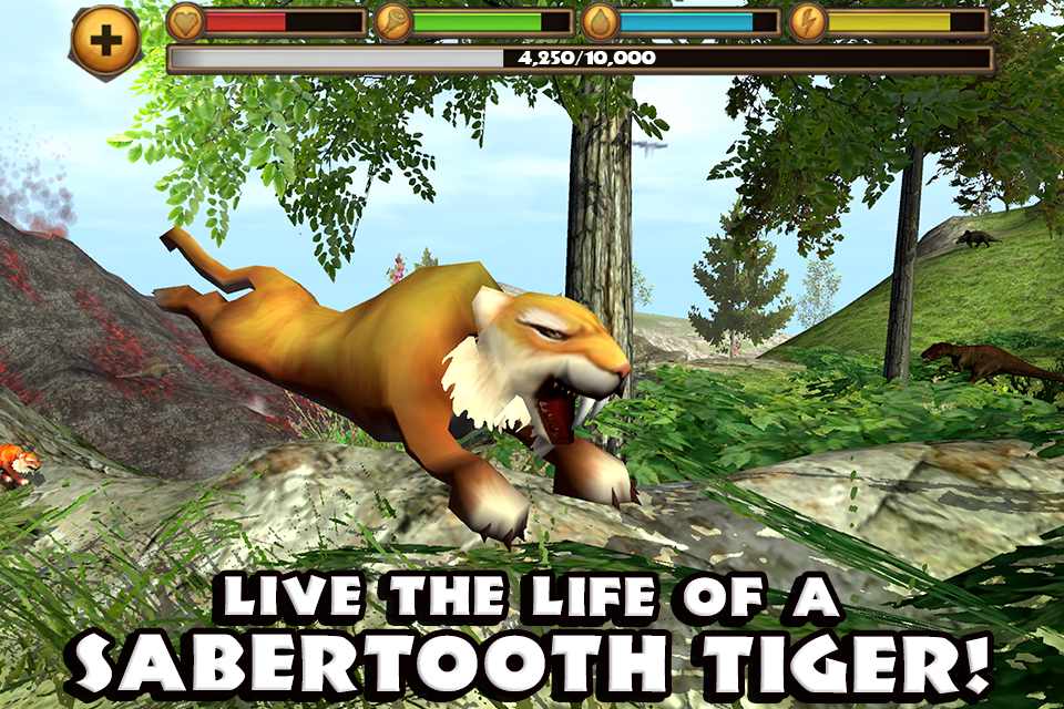 دانلود Sabertooth Tiger Simulator 1.2 – بازی شبیه ساز زندگی ببر اندروید