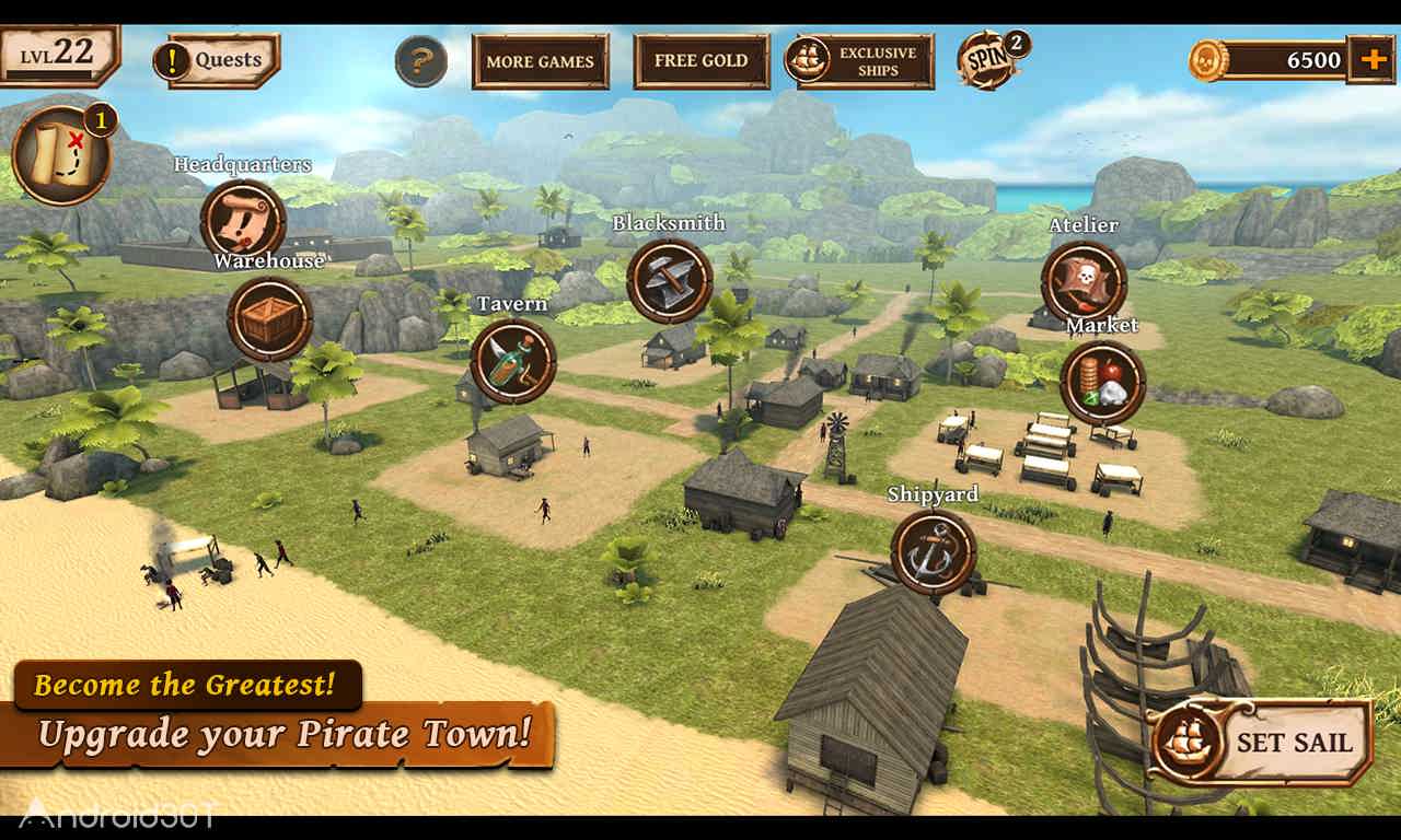دانلود Ships of Battle Age of Pirates 2.6.28 – بازی کشتی های دزدان دریایی اندروید