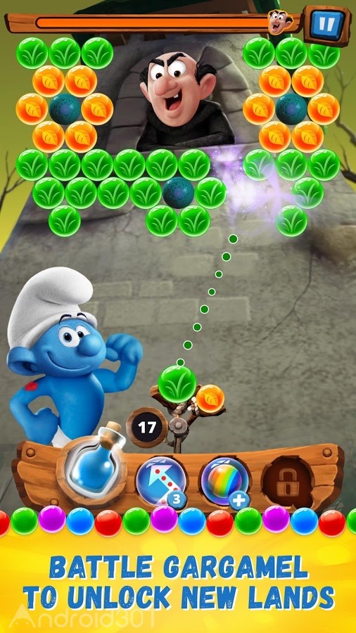 دانلود Smurfs Bubble Story 3.07.010005 – بازی حباب های رنگی اسمورف ها اندروید