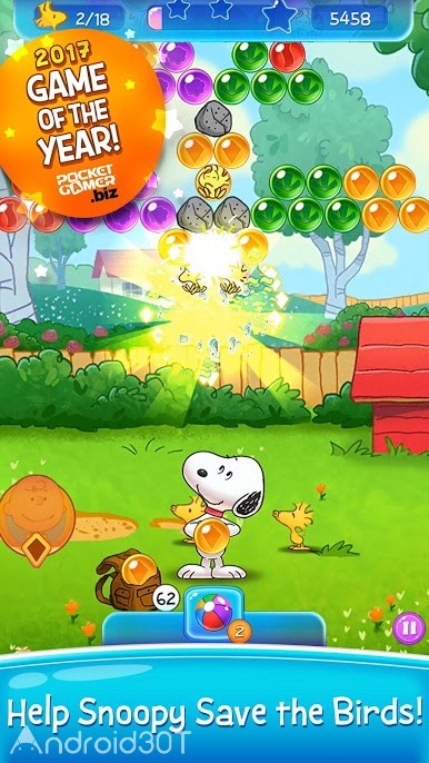 دانلود Snoopy Pop 1.72.002 – بازی حذف توپهای رنگی برای اندروید