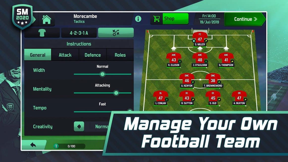 دانلود Soccer Manager 2021 v2.1.1 بازی مربیگری فوتبال آنلاین اندروید