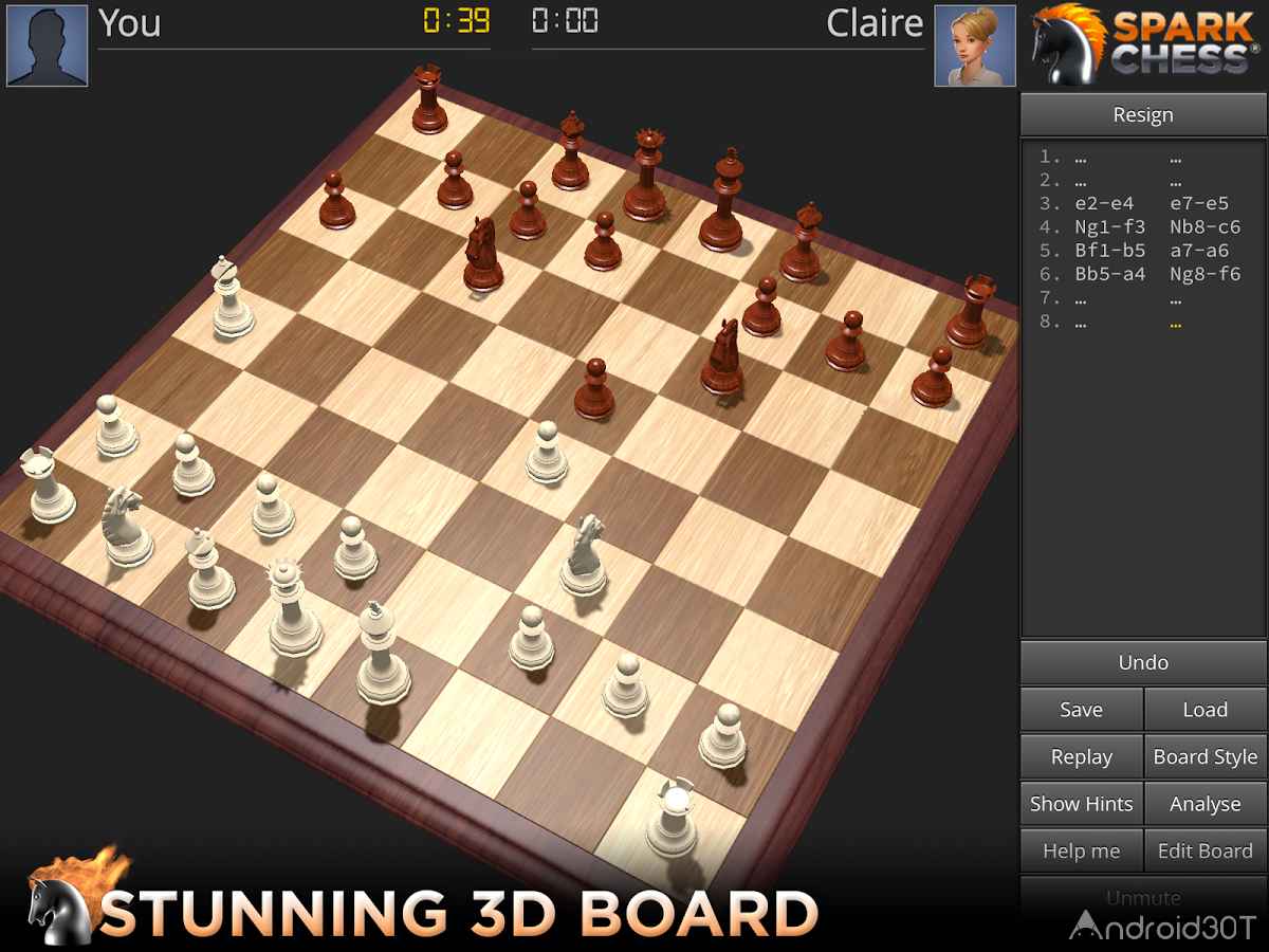 دانلود SparkChess HD 11.0.3 – بازی شطرنج حرفه ای برای اندروید