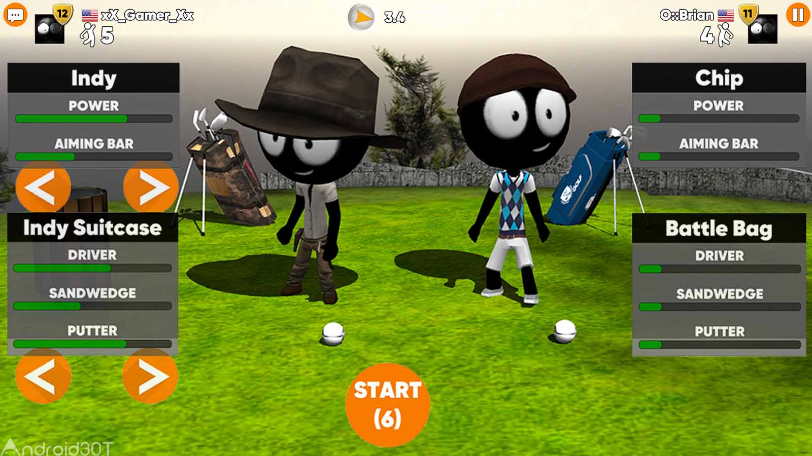 دانلود Stickman Cross Golf Battle 1.0.5 – بازی رقابت گلف استیکمن ها اندروید