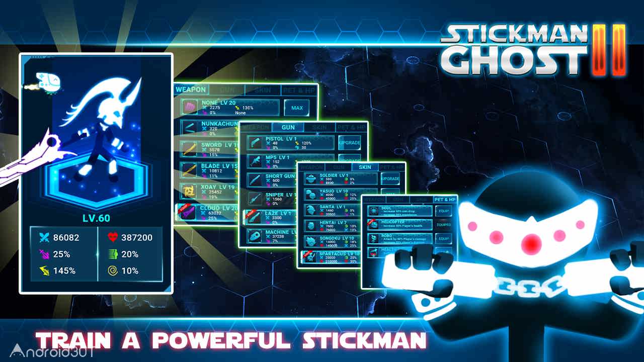 دانلود Stickman Ghost 2: Star Wars 7.6 – بازی اکشن روح استیکمن 2 اندروید