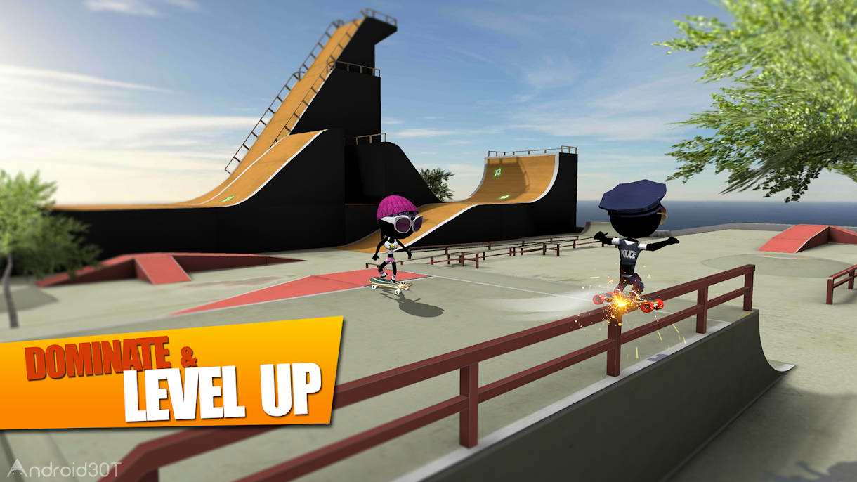 دانلود Stickman Skate Battle 2.3.4 – بازی ورزشی اسکیت سواری برای اندروید