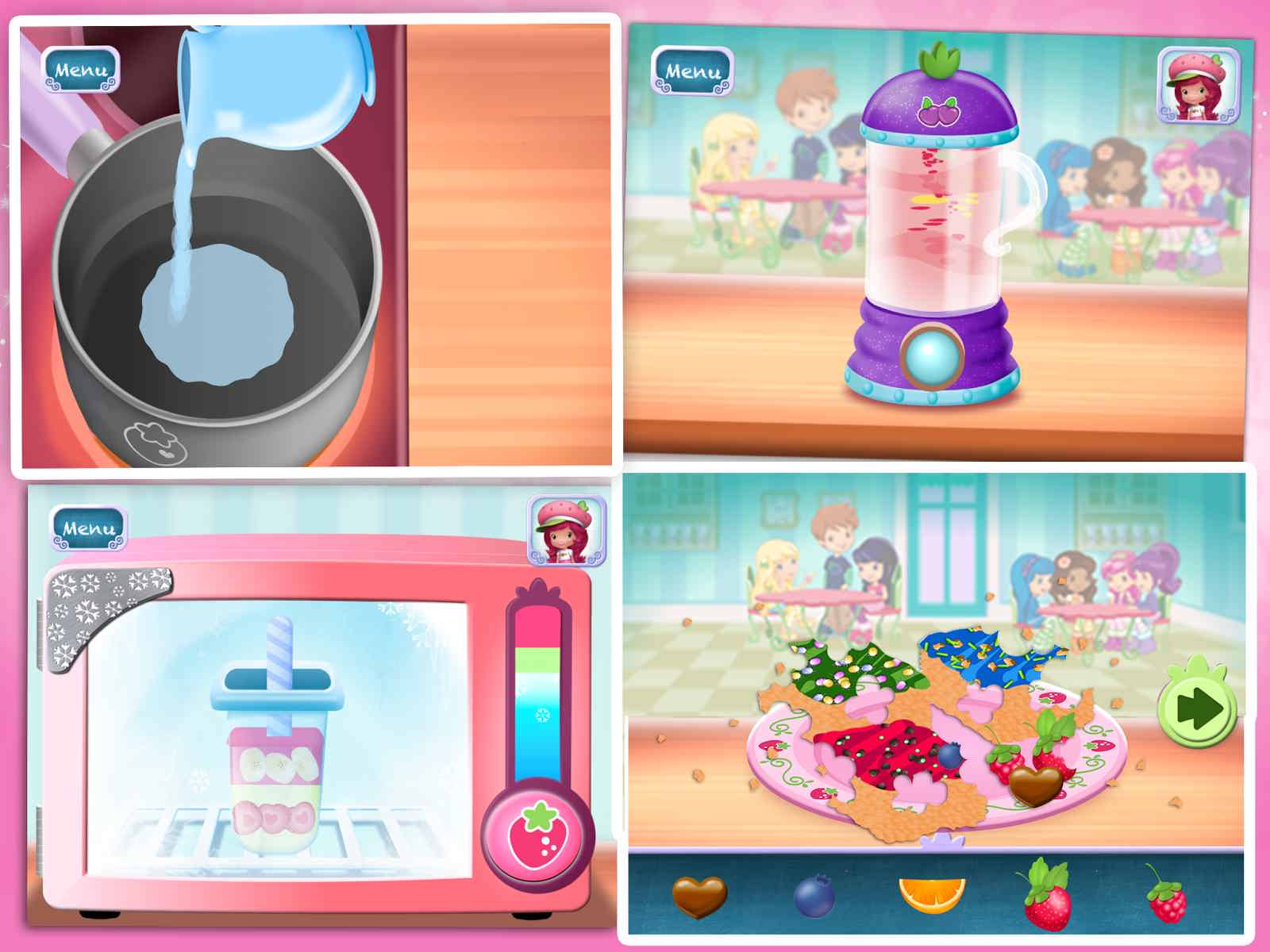 دانلود Strawberry Sweet Shop v1.8 – بازی تهیه دسر و غذا برای اندروید