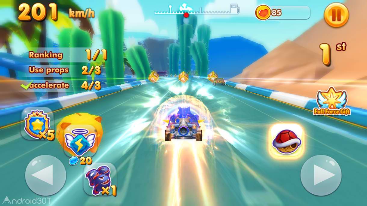دانلود 1.0 Super Sonic Kart Racing – بازی مسابقه فوق العاده اندروید
