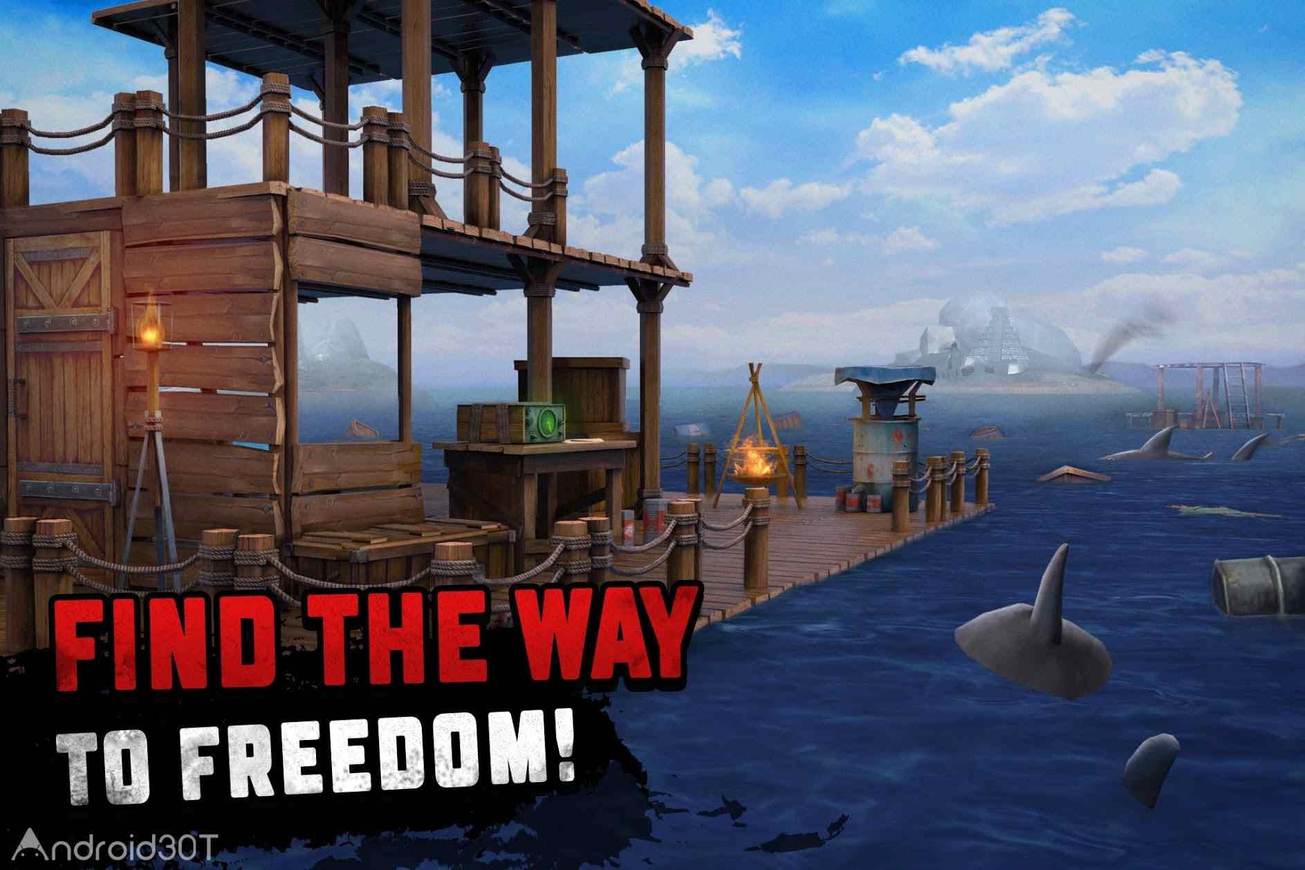دانلود Survival on Raft: Ocean Nomad – Simulator 1.213.2 – بازی حفظ بقاء در اقیانوس اندروید