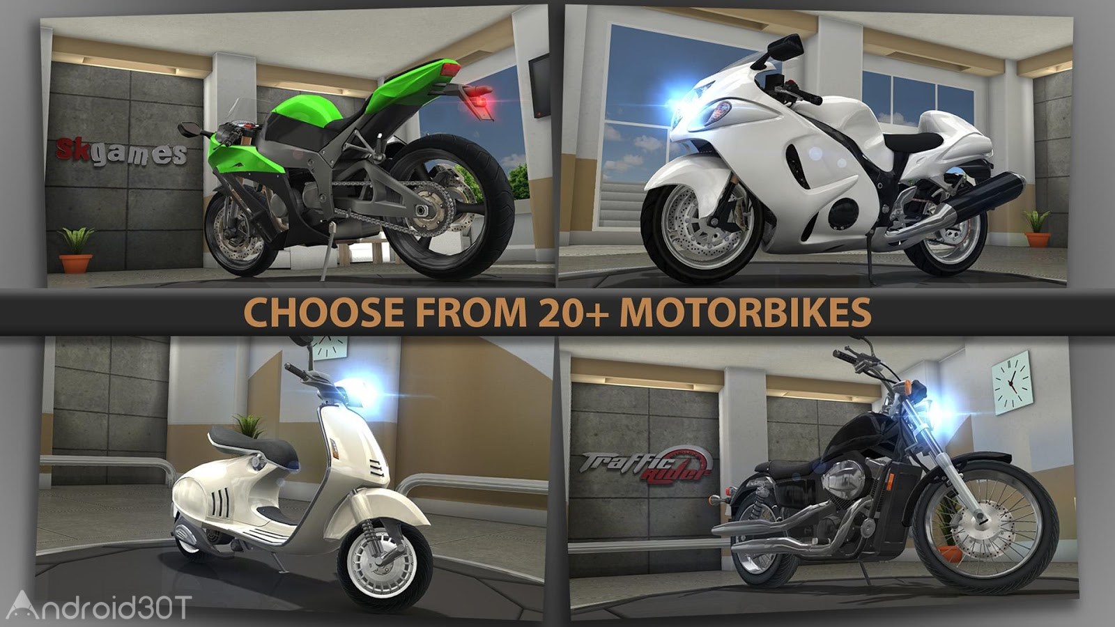 دانلود Traffic Rider 1.81 – بازی فوق العاده موتور سواری در ترافیک اندروید
