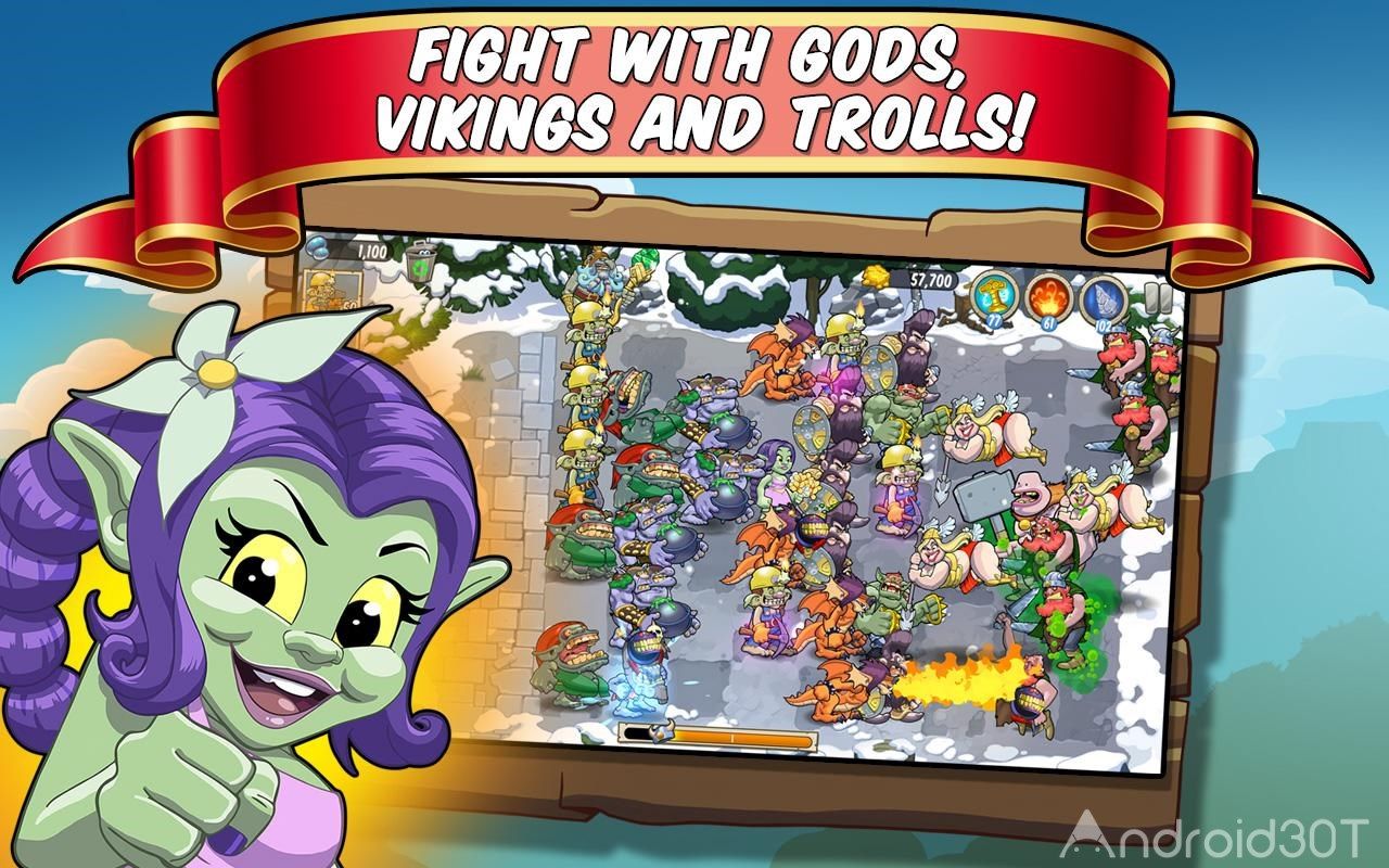 Trolls vs Vikings 2.7.23 – بازی استراتژیک ترول ها و واکینگ ها اندروید
