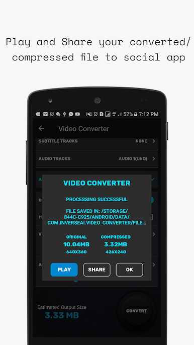 دانلود Video Converter, Compressor 1.4.1 – برنامه تبدیل فرمت های صوتی و تصویری اندروید