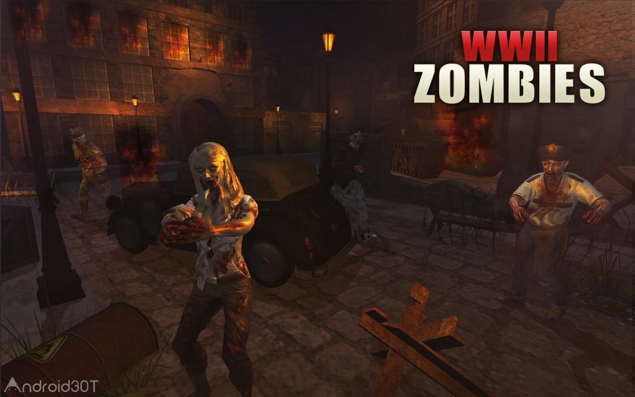 دانلود WWII Zombies Survival – World War Horror Story 1.1.1 – بازی نبرد با زامبی جنگ جهانی دوم اندروید