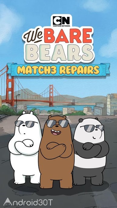 دانلود We Bare Bears Match3 Repairs 2.2.6 – بازی پازلی کودکانه اندروید
