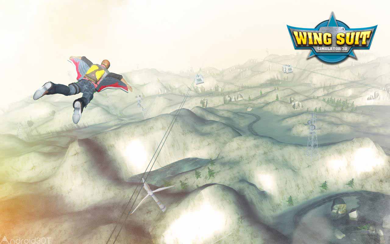 دانلود WingSuit Simulator 3D 5.5 – بازی جذاب پرواز با لباس پرنده اندروید