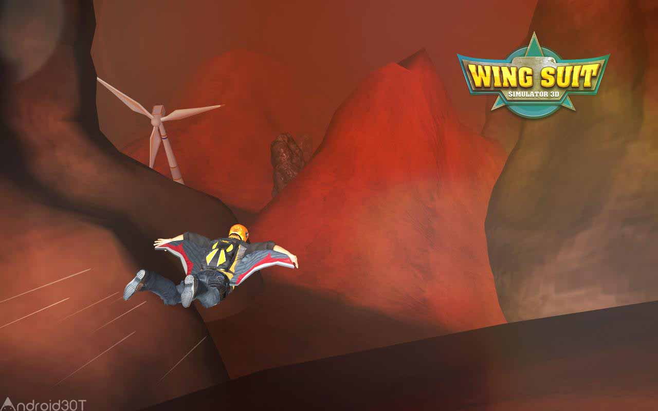 دانلود WingSuit Simulator 3D 5.5 – بازی جذاب پرواز با لباس پرنده اندروید