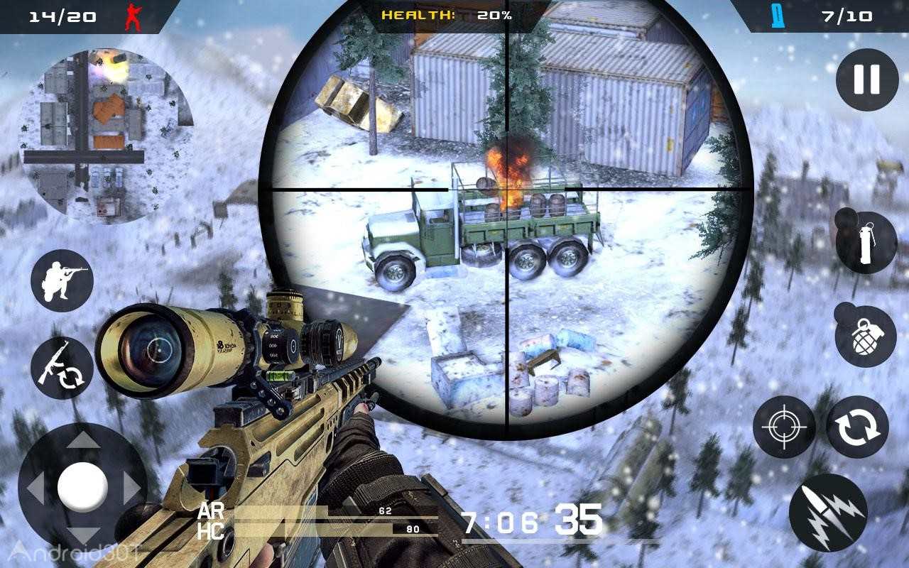 دانلود Winter Mountain Sniper 1.2.1 – بازی تک تیراندازی 2018 اندروید