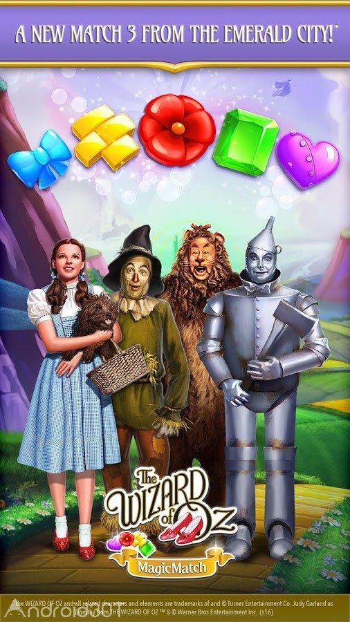 دانلود The Wizard of Oz Magic Match 1.0.5450 – بازی پازلی اندروید