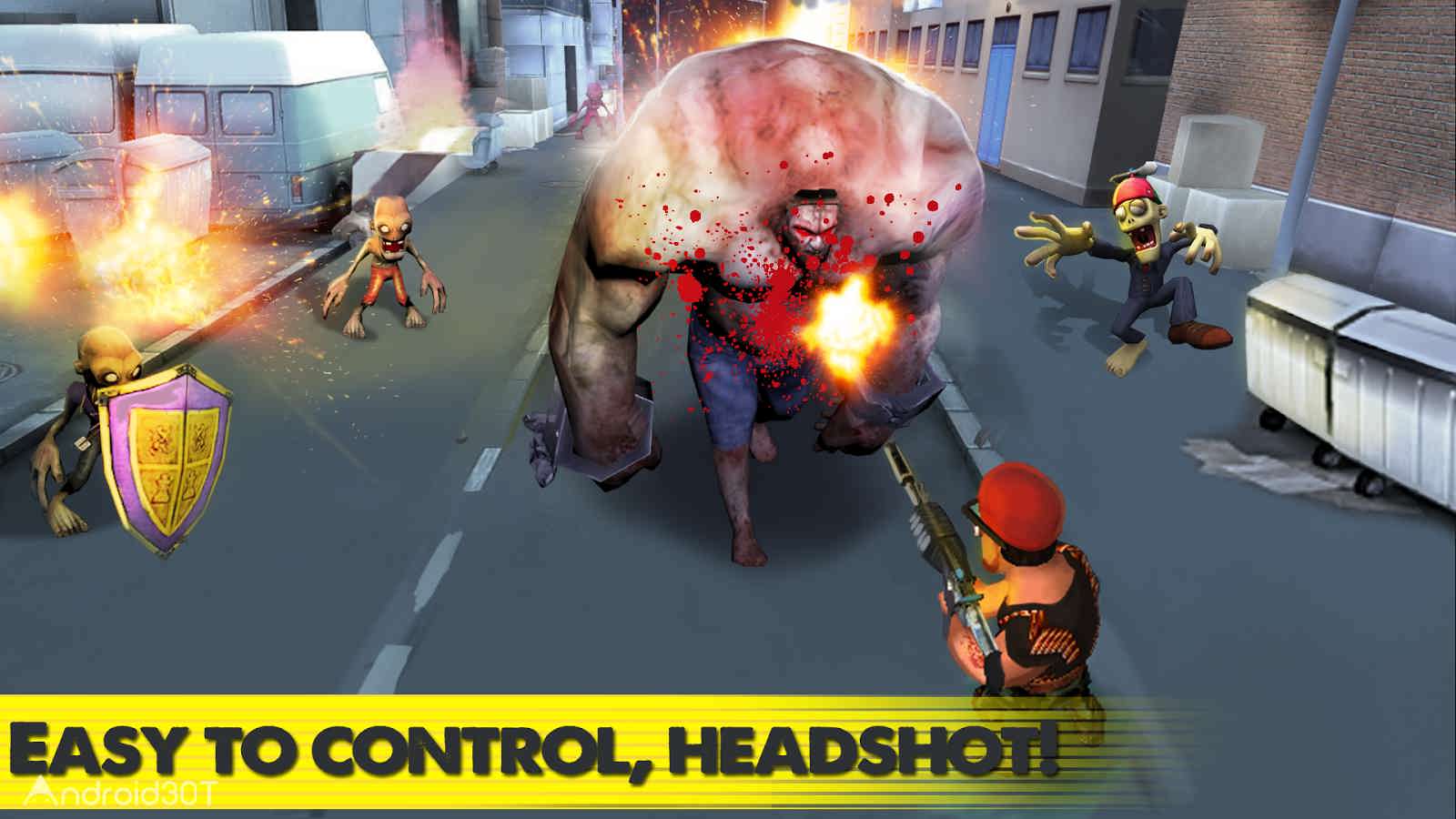 دانلود Zombie Street Battle 1.0.0 – بازی اکشن شکار زامبی با تفنگ برای اندروید