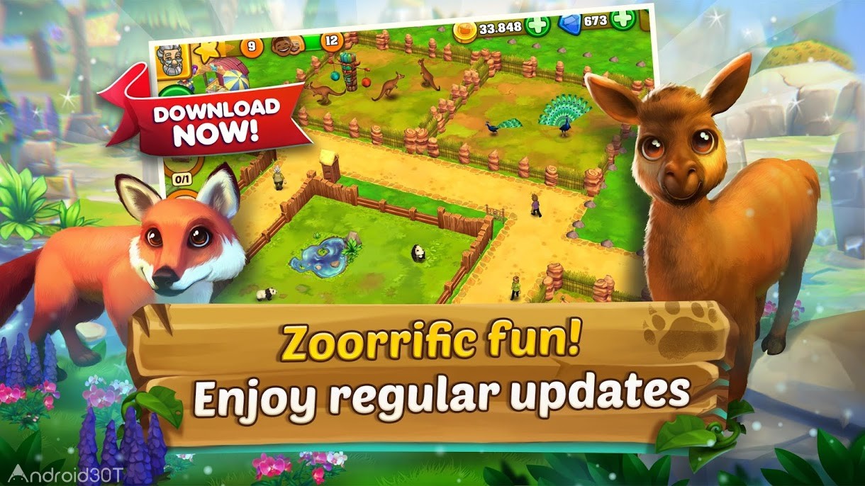 دانلود Zoo 2: Animal Park 1.35.1 – بازی مدیریت پارک حیوانات اندروید